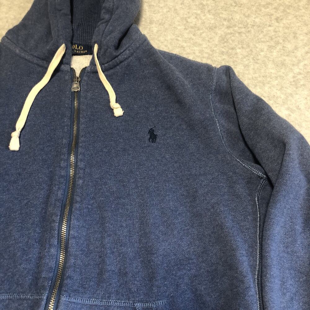 Polo Ralph Lauren Jacket Mens Size Large Hooded Full Zip Sweatshirt Preppy - Picture 2 of 13